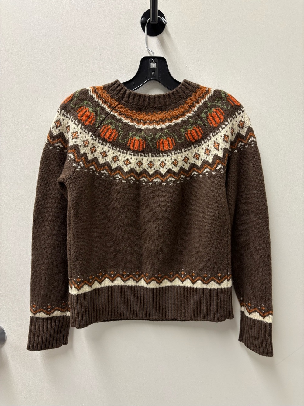 Kiel James Patrick Brown Cozy Pumpkin Crewneck Sweater - Picture 5 of 7